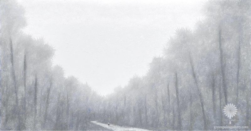 Forest in fog