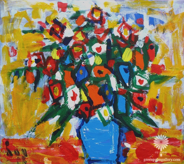 Golden still-life