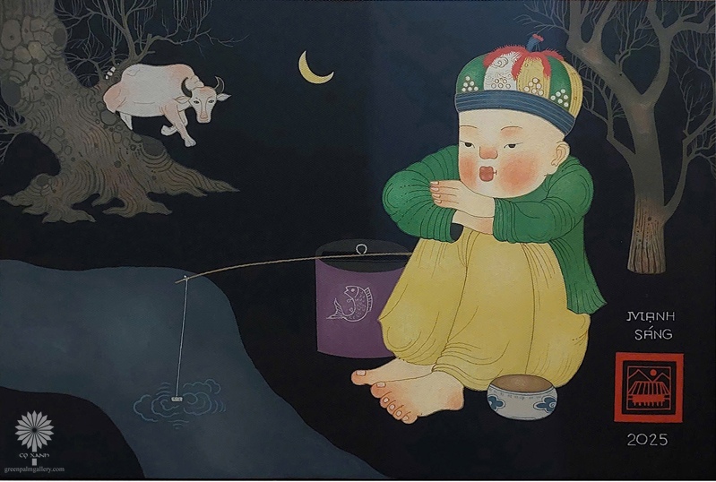 Fishing at night