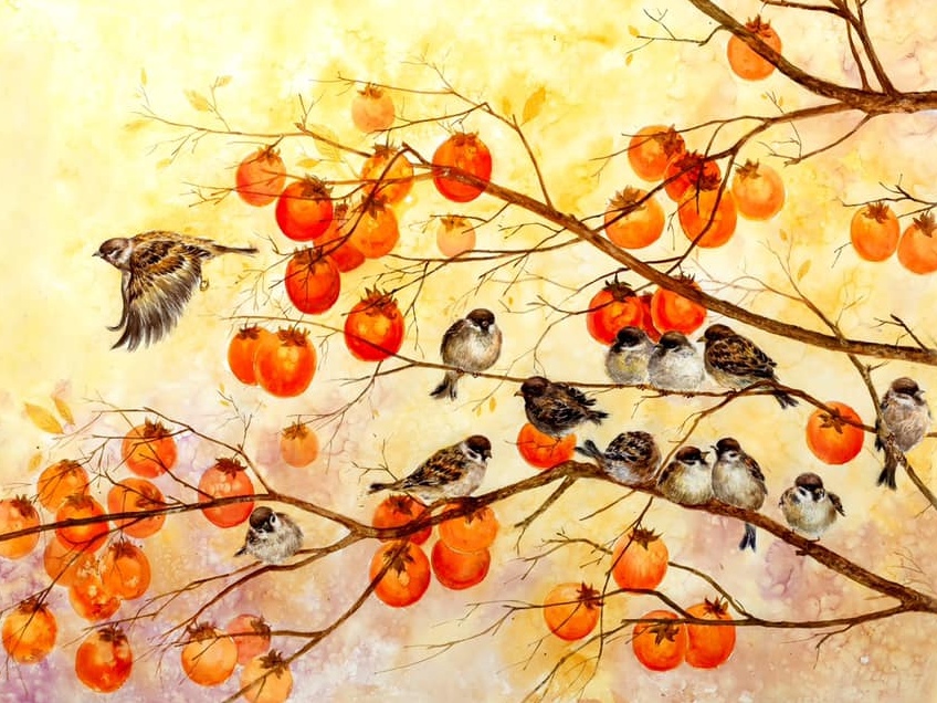 Hoạ sĩ Vũ Anh và câu chuyện tác phẩm “Quần Tước Cao Thanh Đại Đồ”