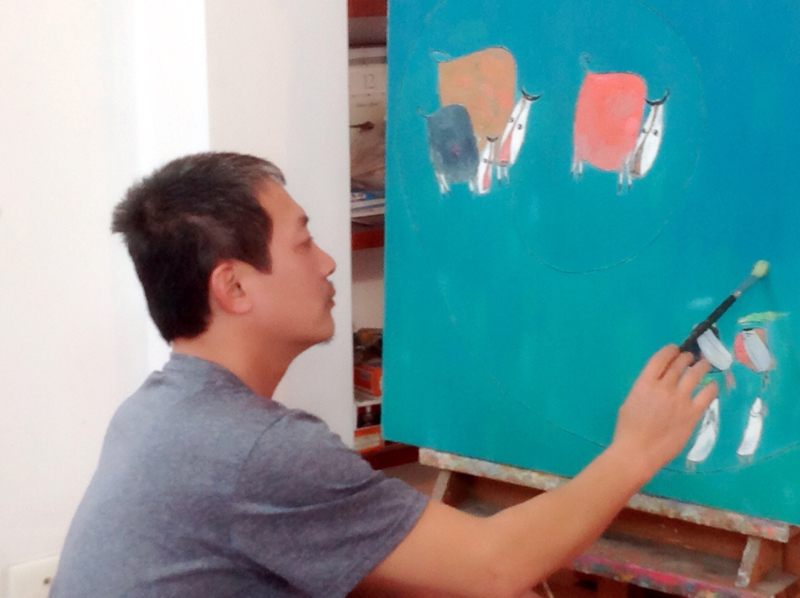 Hình ảnh họa sĩ Nguyễn Quang Minh