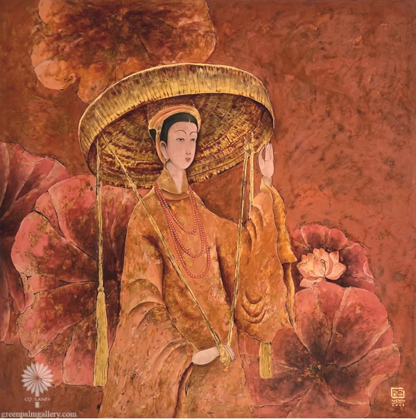 “Tonky Lady” embodies the sophisticated elegance of Hanoi women from a bygone era.