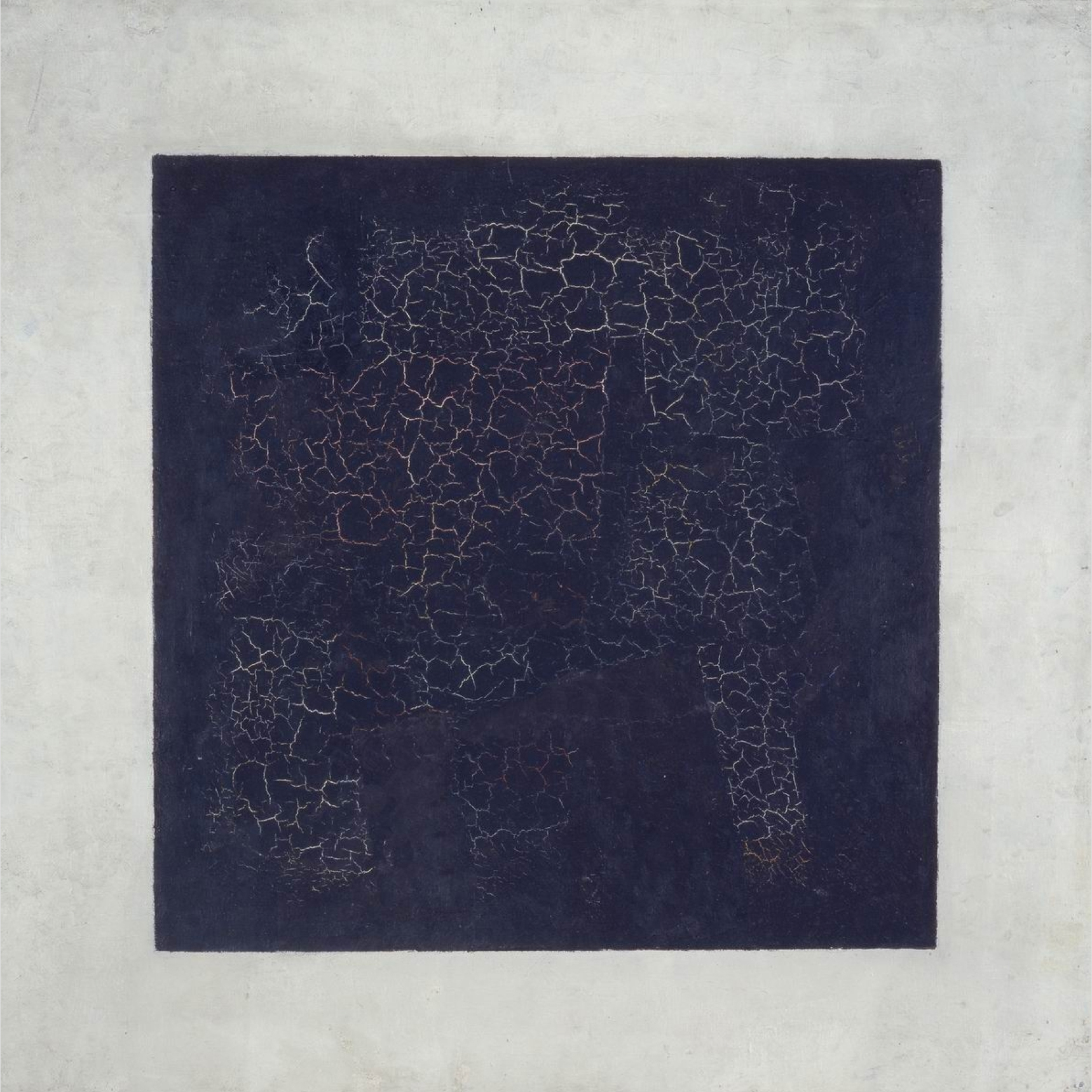 In Black Square (1915), Kazimir Malevich uses a minimalist black square as the central focus of the artwork.