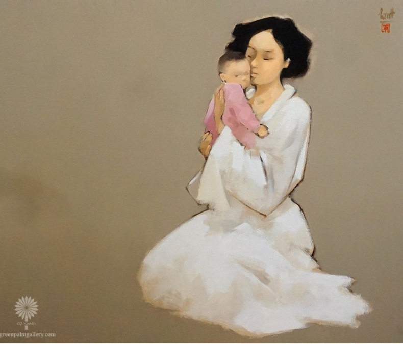 Nguyen Thanh Binh's Mother focuses on the intimate gestures shared between a mother and her child.